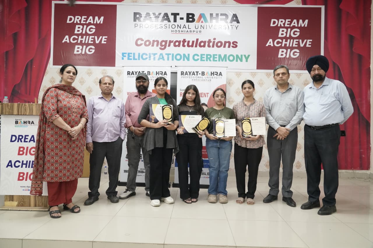 Rayat Bahra Professional University Honours Meritorious Students of Phagwara City